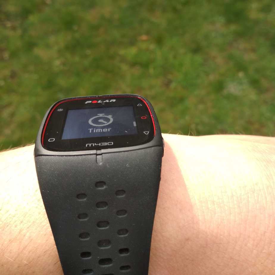 Blickwinkelstabilität des Polar M430 Displays