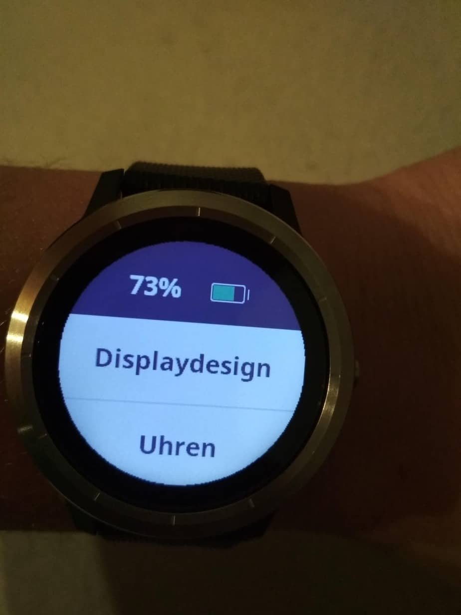 Der Akku der Garmin Vivoactive 3