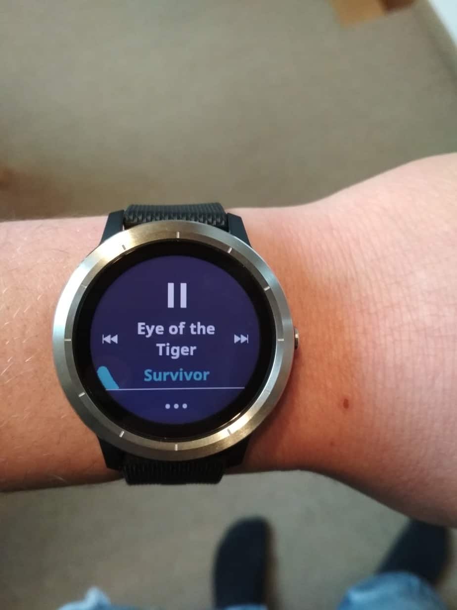 Musiksteuerung der Garmin Vivoactive 3