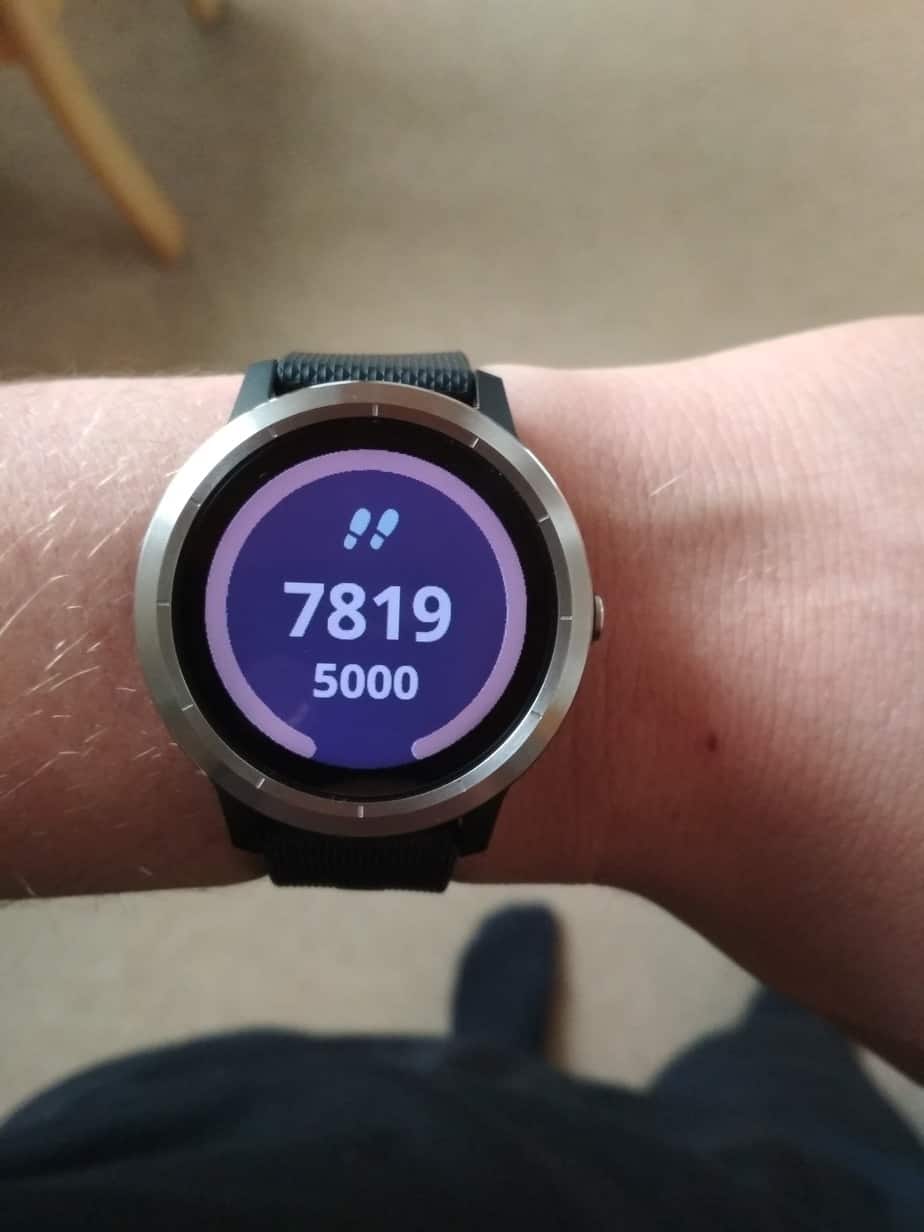 Schrittzähler der Garmin Vivoactive 3