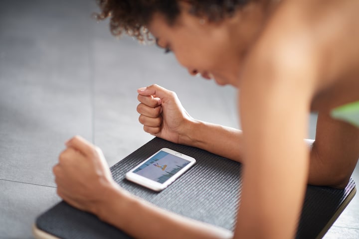 Plankpad mit dazugehöriger Smartphone App
