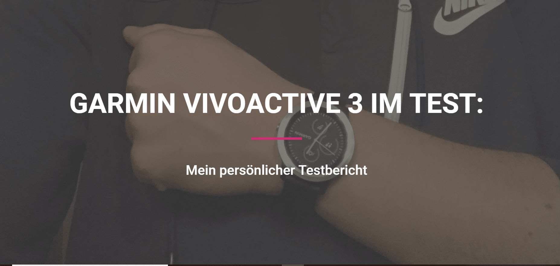 Die Garmin Vivoactive 3 Pulsuhr im Test