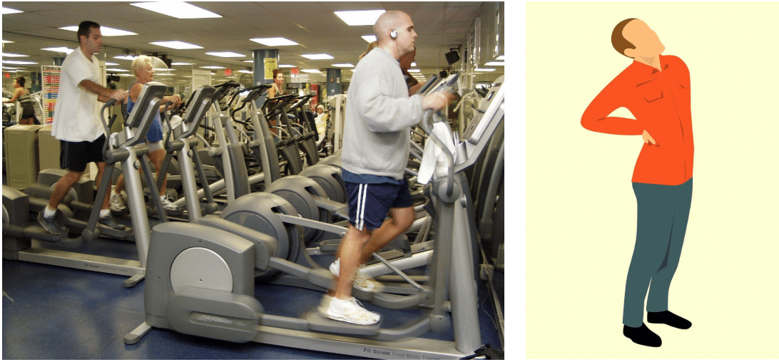Crosstrainer bei Rückenbeschwerden