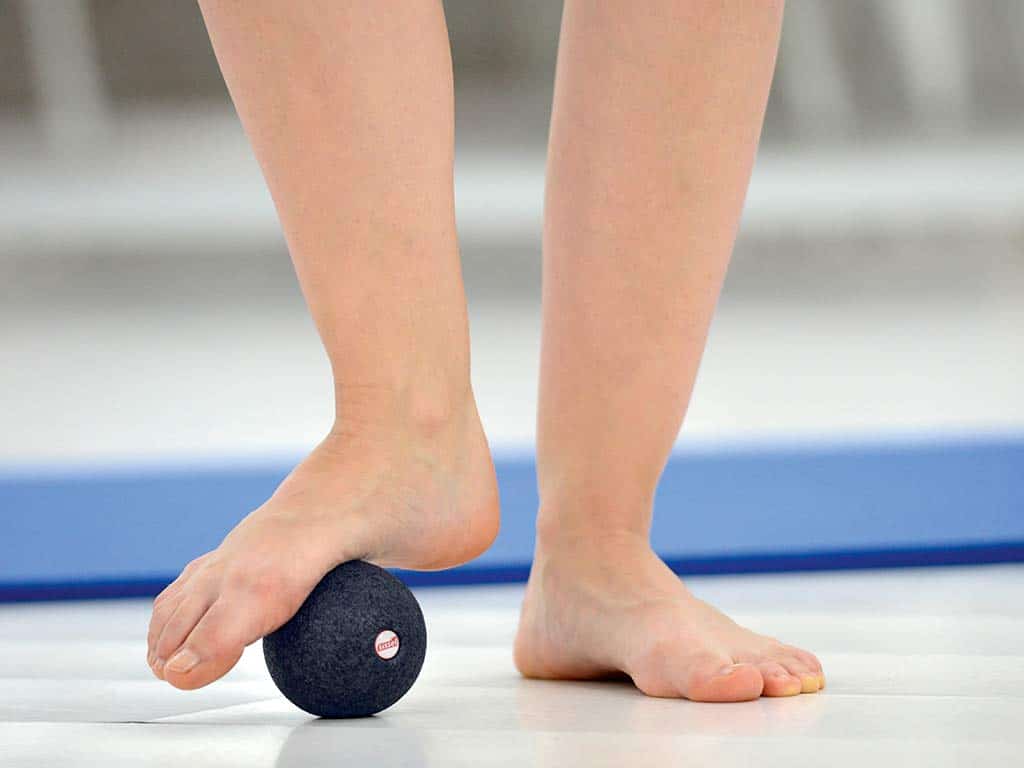 Faszienball Fußmassage