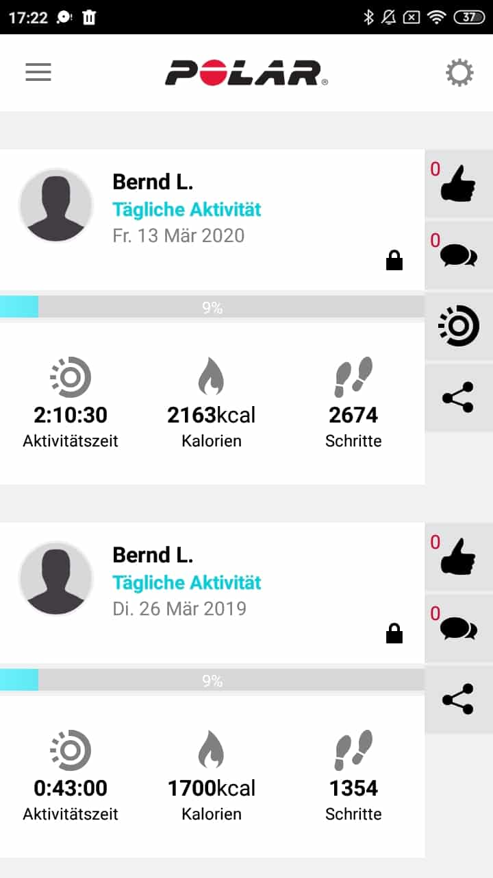 Polar Flow App