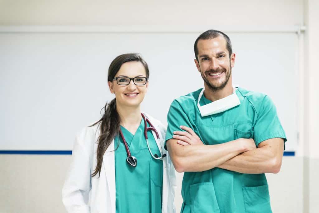 Arzt und Krankenschwester