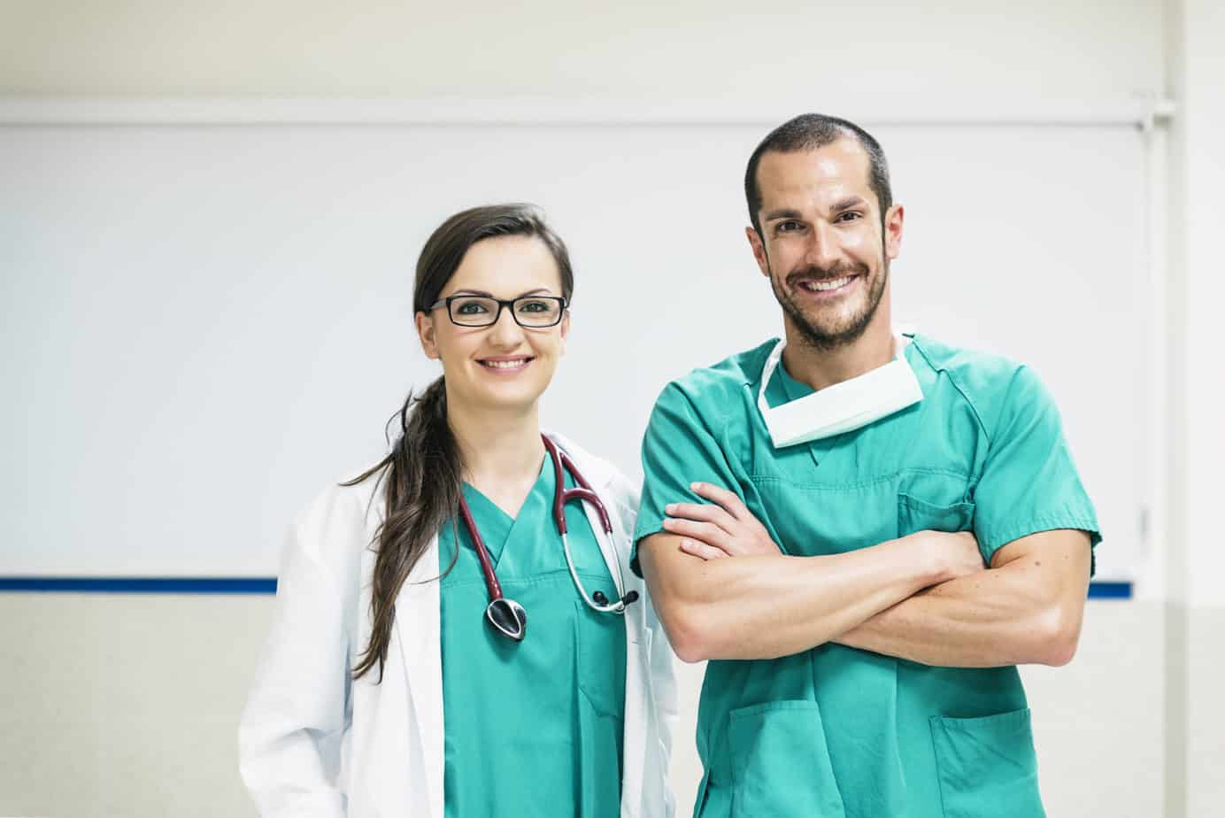 Arzt und Krankenschwester