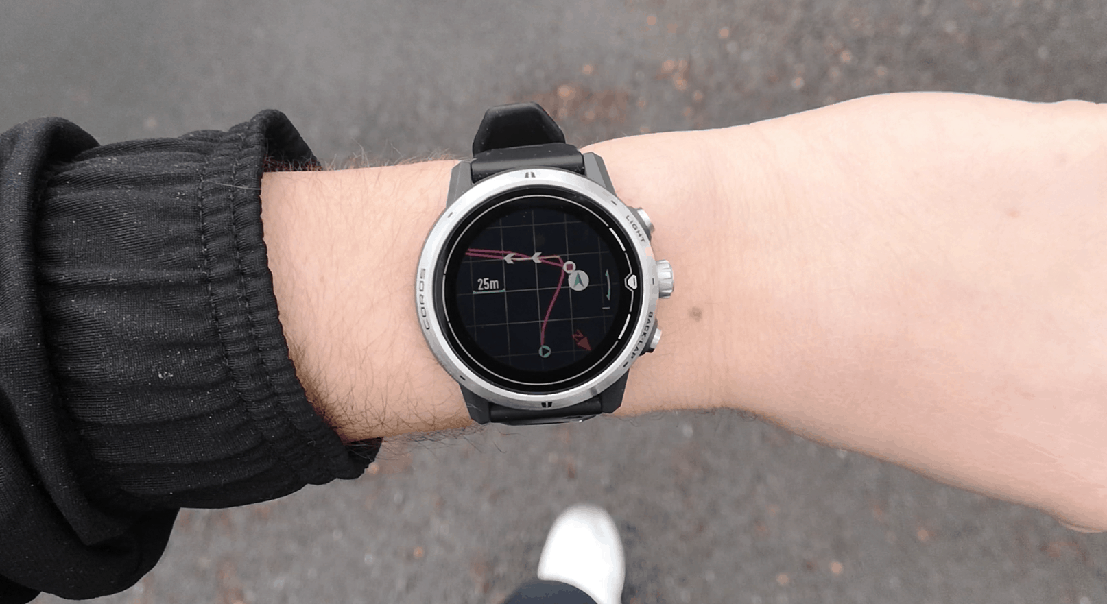 Coros Apex Pro Routenführung