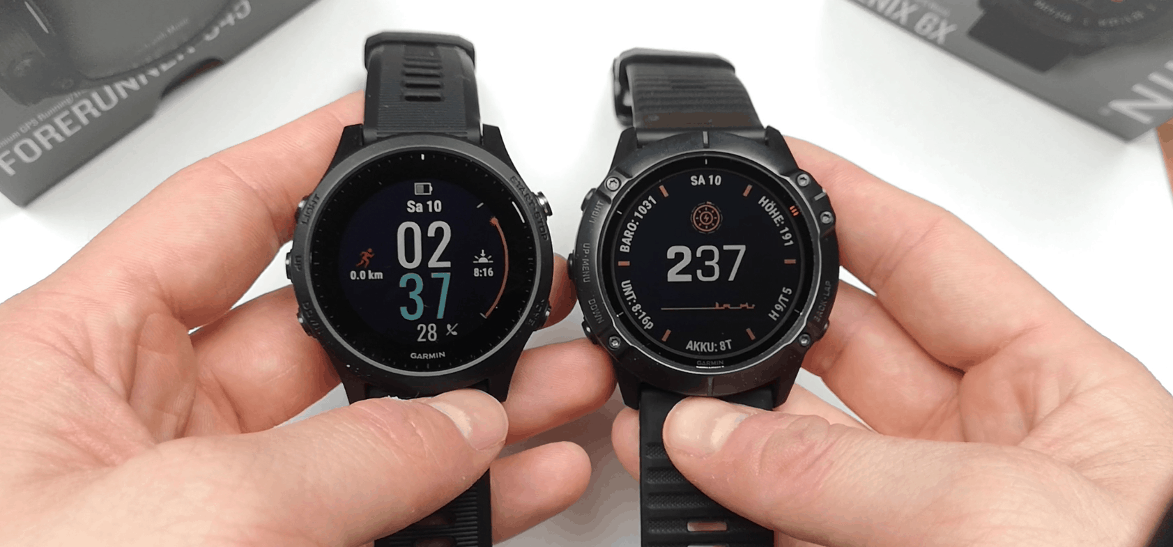 Garmin 6 oder Forerunner 945? Ein Duell sport-technik.net