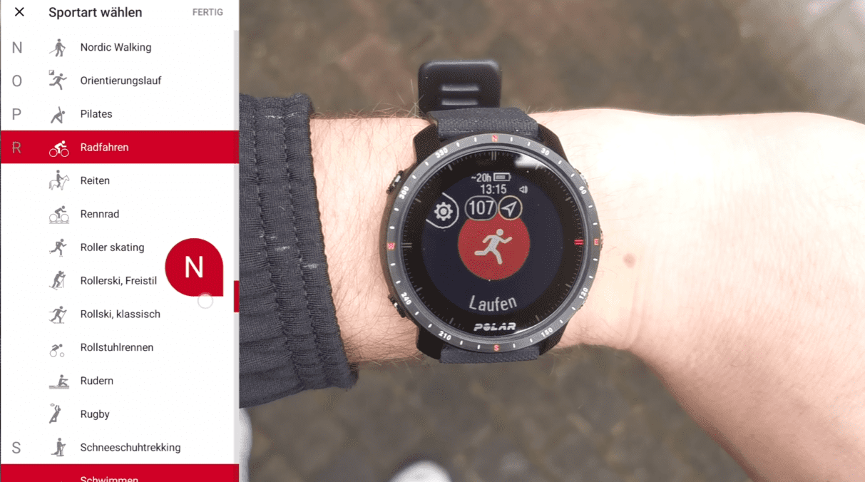 Polar Grit X Pro Trainingsmodi