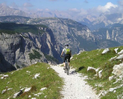 Mountainbiking in den Bergen