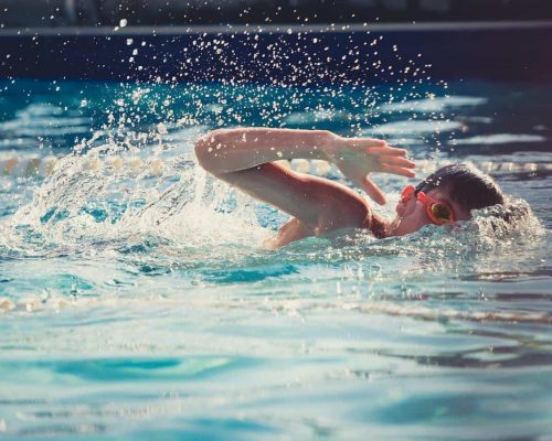Schwimmen mit einer Pulsuhr